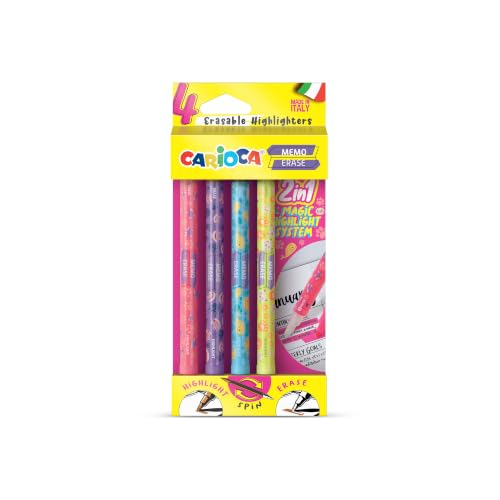 carioca-memo-erase-surligneurs-effa-ables-lot-de-4-fluo-double-pointe-avec-gomme image 5