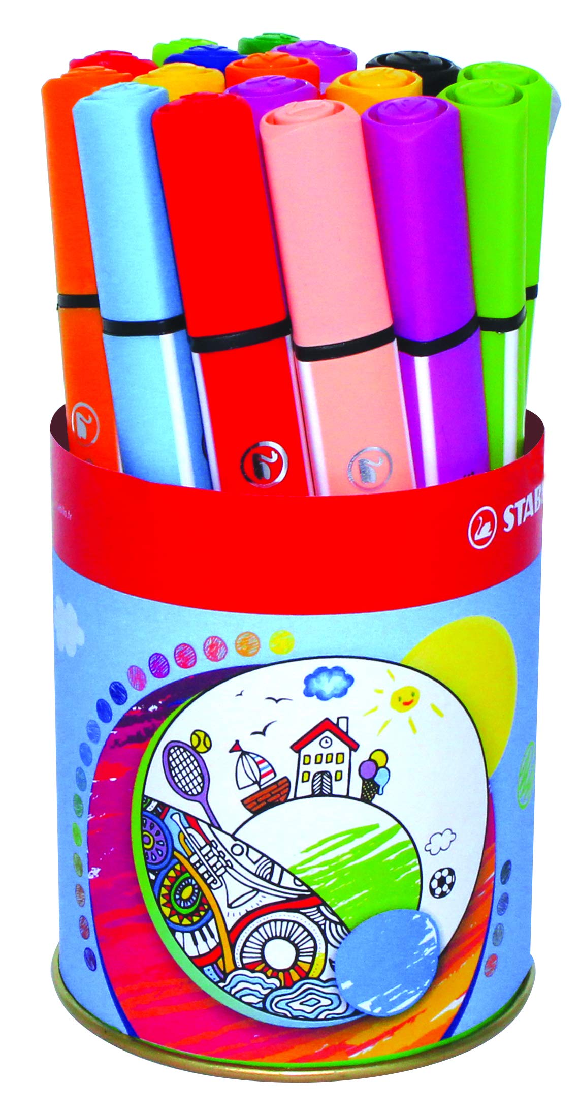 stabilo-trio-scribbi-feutres-de-coloriage-triangulaires-pointe-large-tui-x-14-co image 8