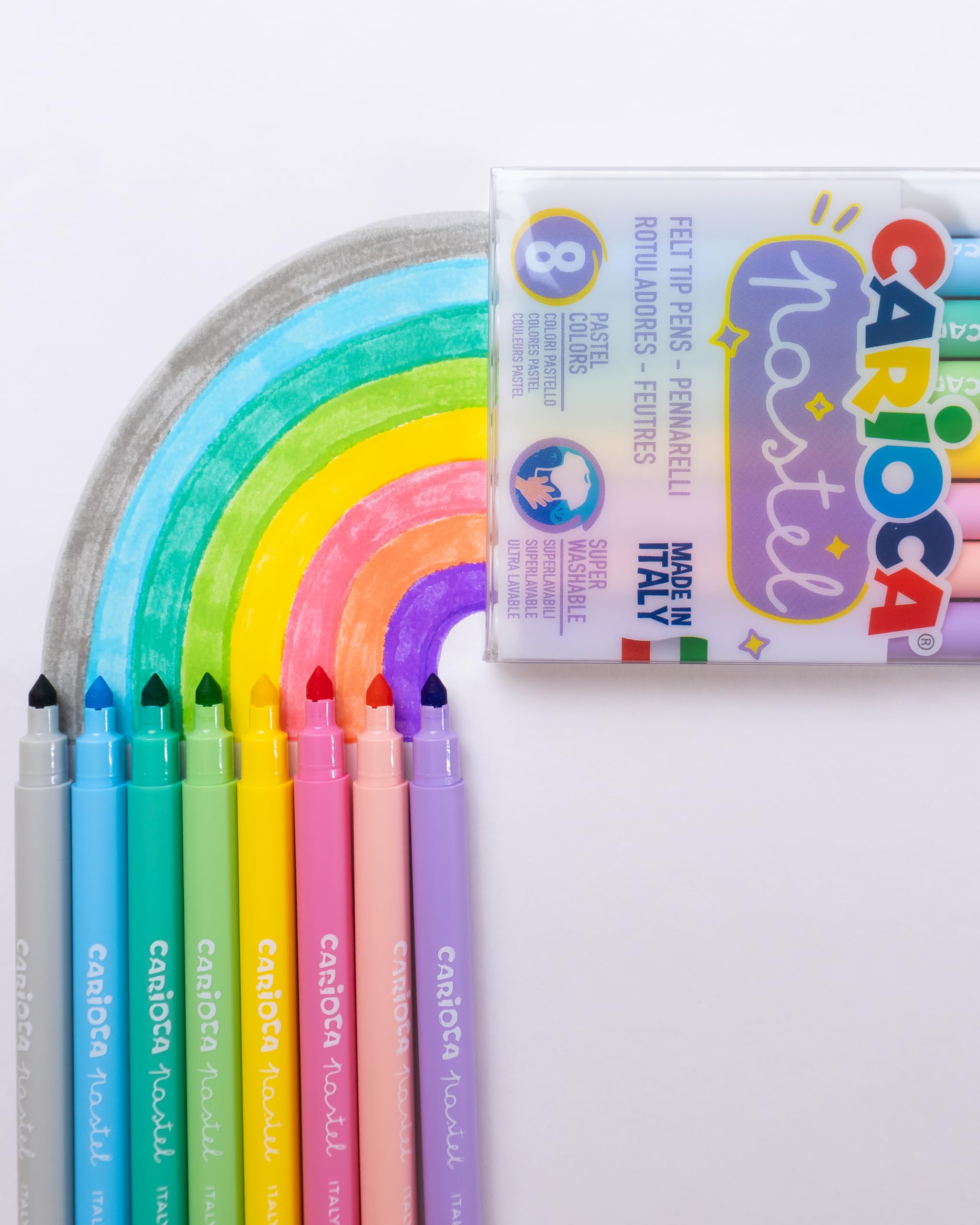 carioca-supercolor-pastel-feutres-pointe-conique-lavables-non-toxiques-bo-te-8-c image 7