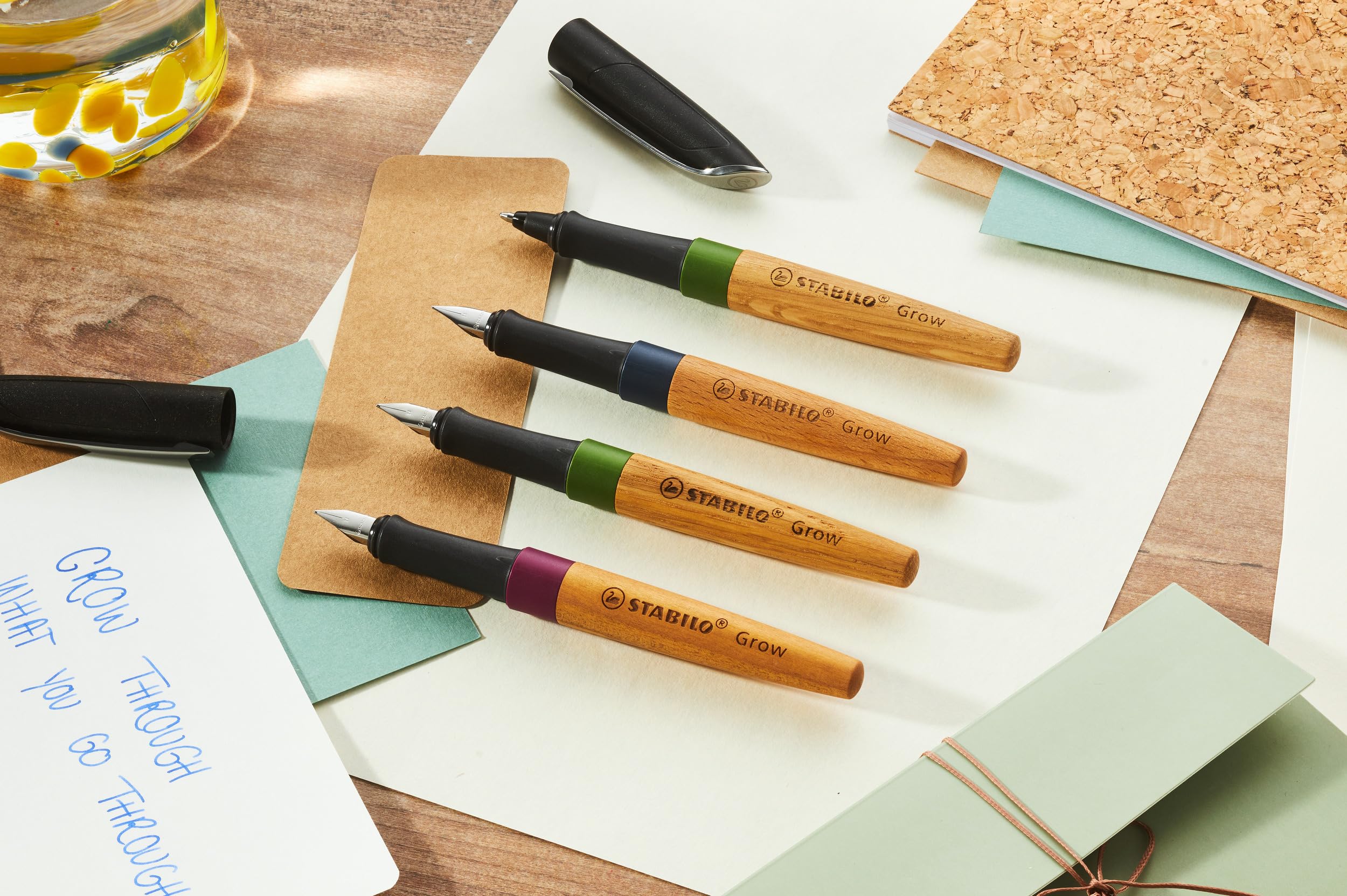 stabilo-grow-bille-stylo-bille-rechargeable-bois-de-ch-ne-certifi-fsc-vert-mouss image 7