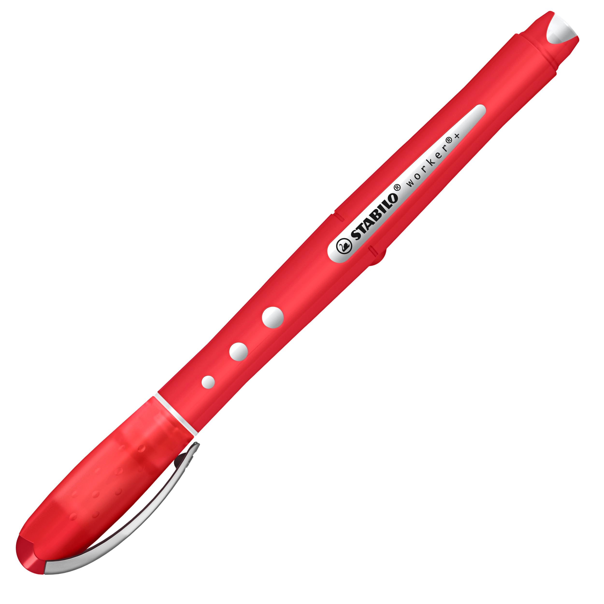 stabilo-worker-colorful-stylo-roller-lot-x-10-rouge-pointe-0-5-mm image 2