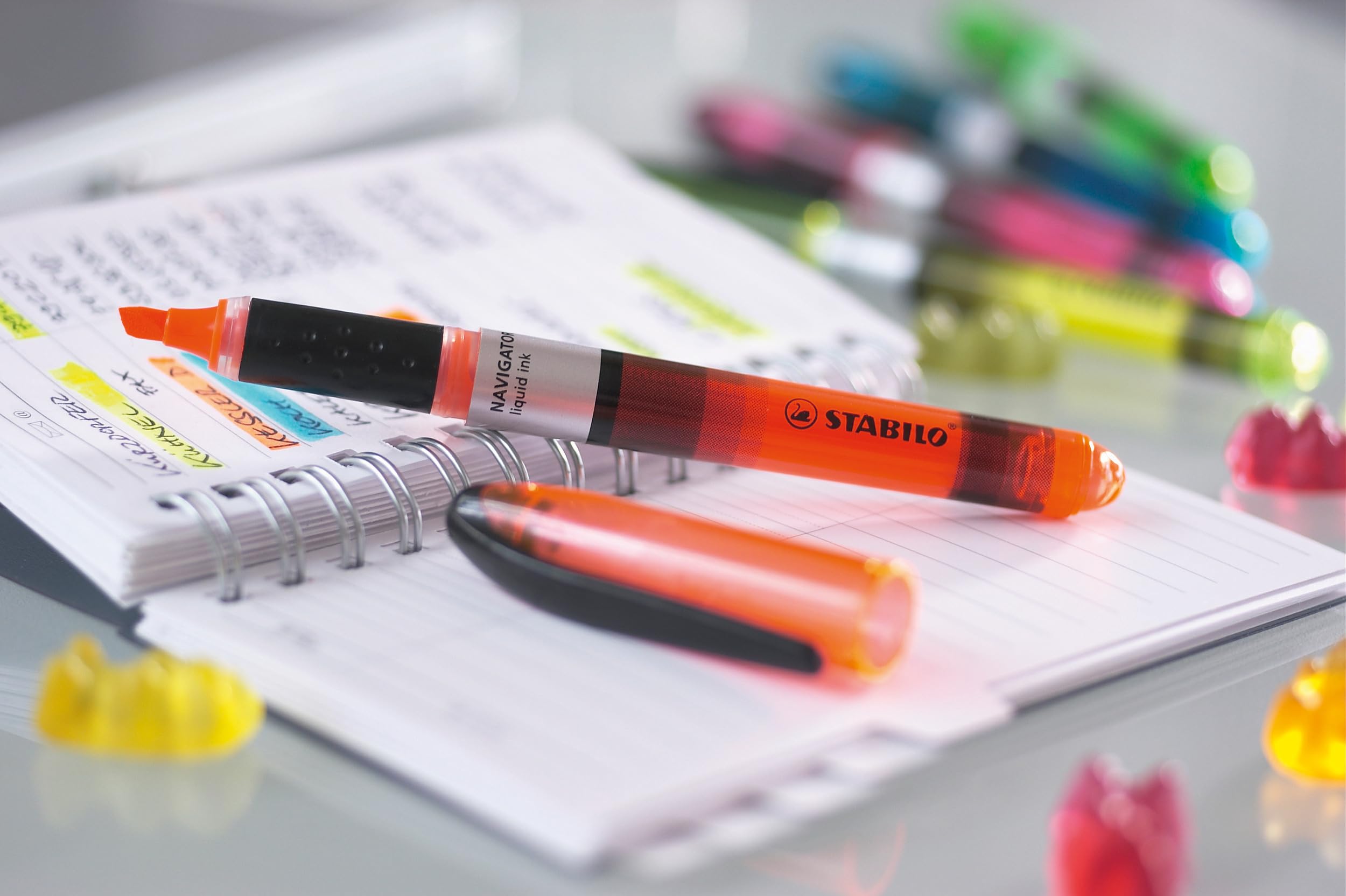 stabilo-navigator-surligneur-encre-liquide-pochette-x-4-couleurs-fluo-assorties image 5