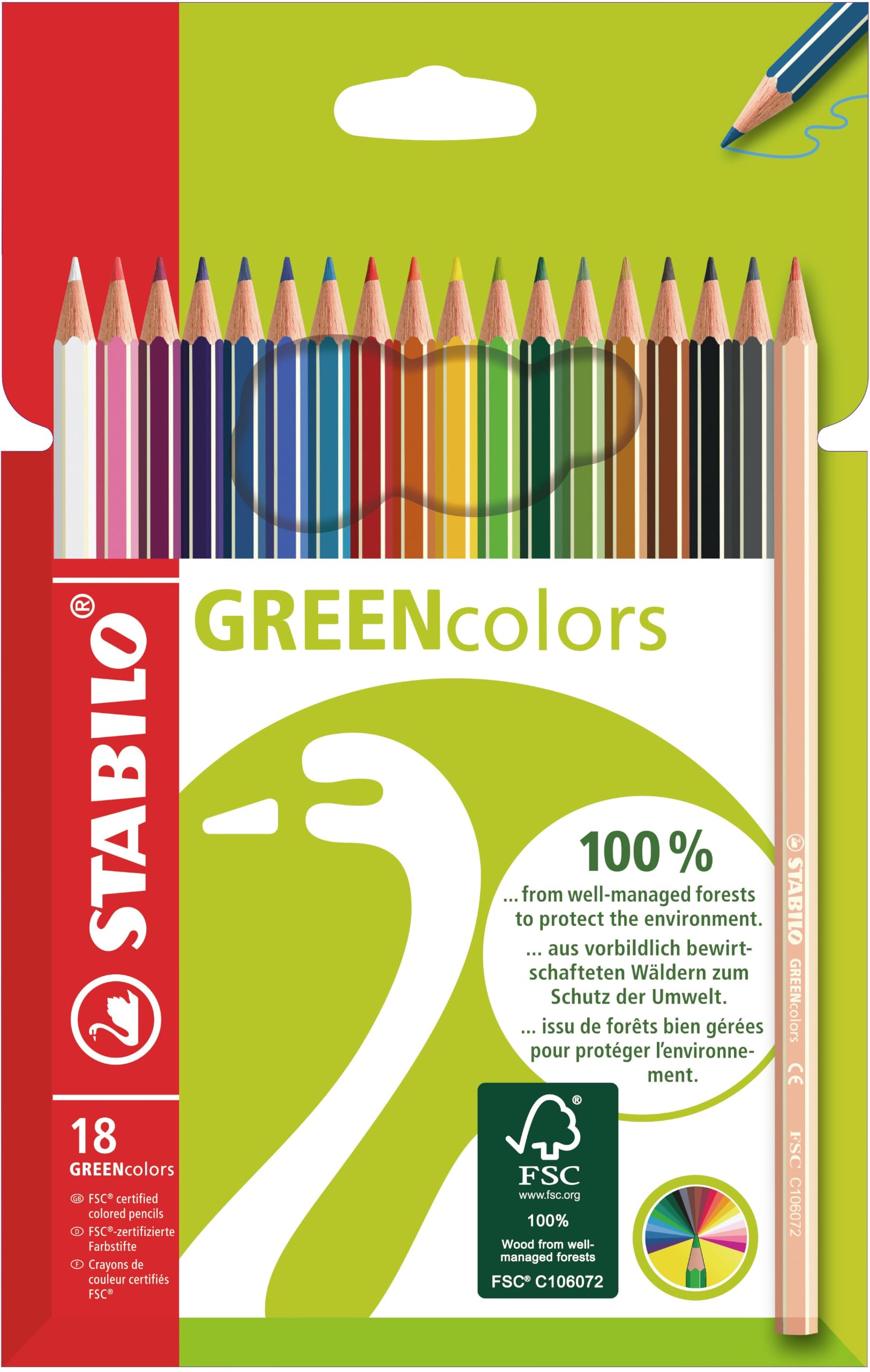 stabilo-greencolors-crayon-de-couleur-hexagonal-tui-carton-x-18-coloris-assortis image 1