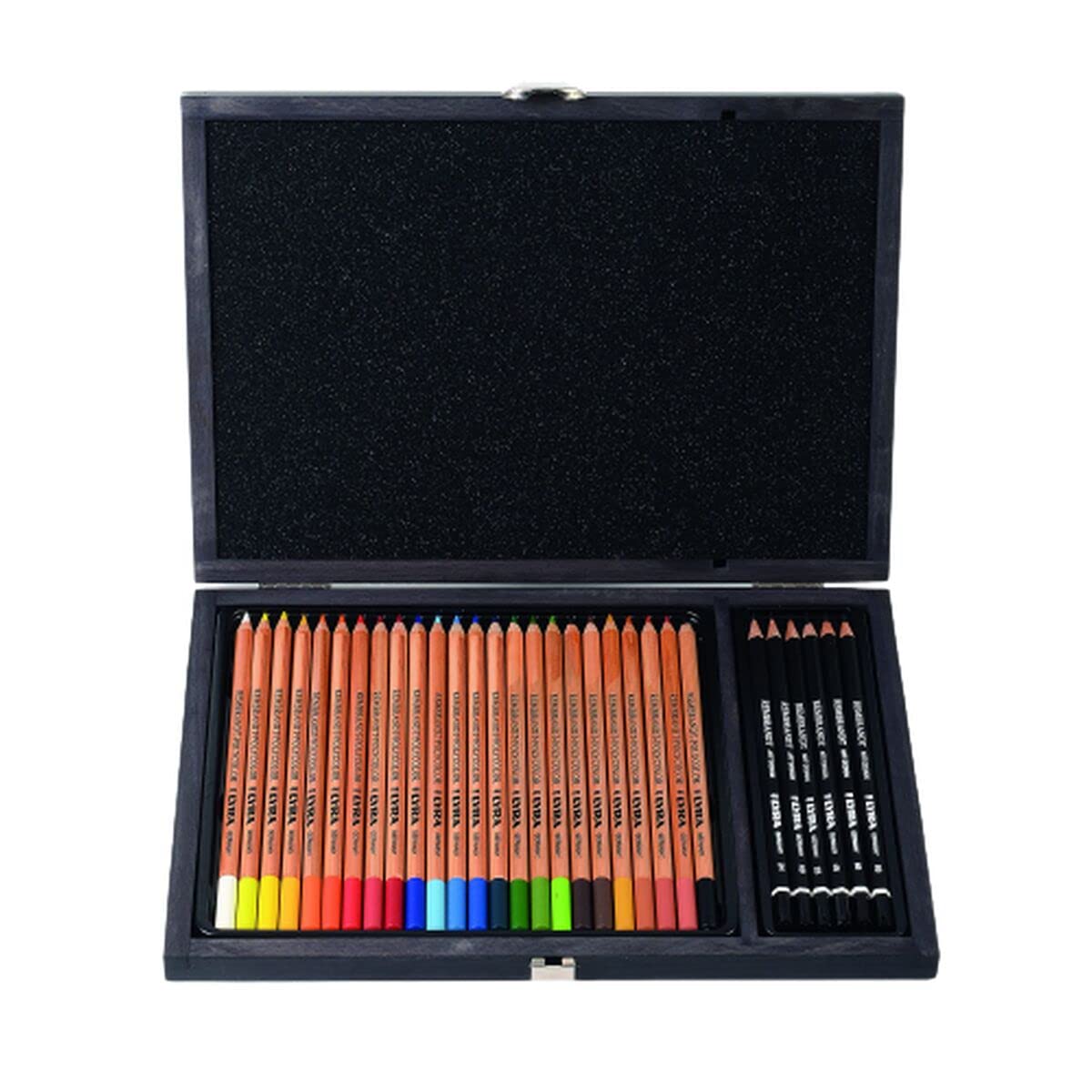 lyra-rembrandt-polycolor-art-design-coffret-bois-30-crayons-de-couleur image 1