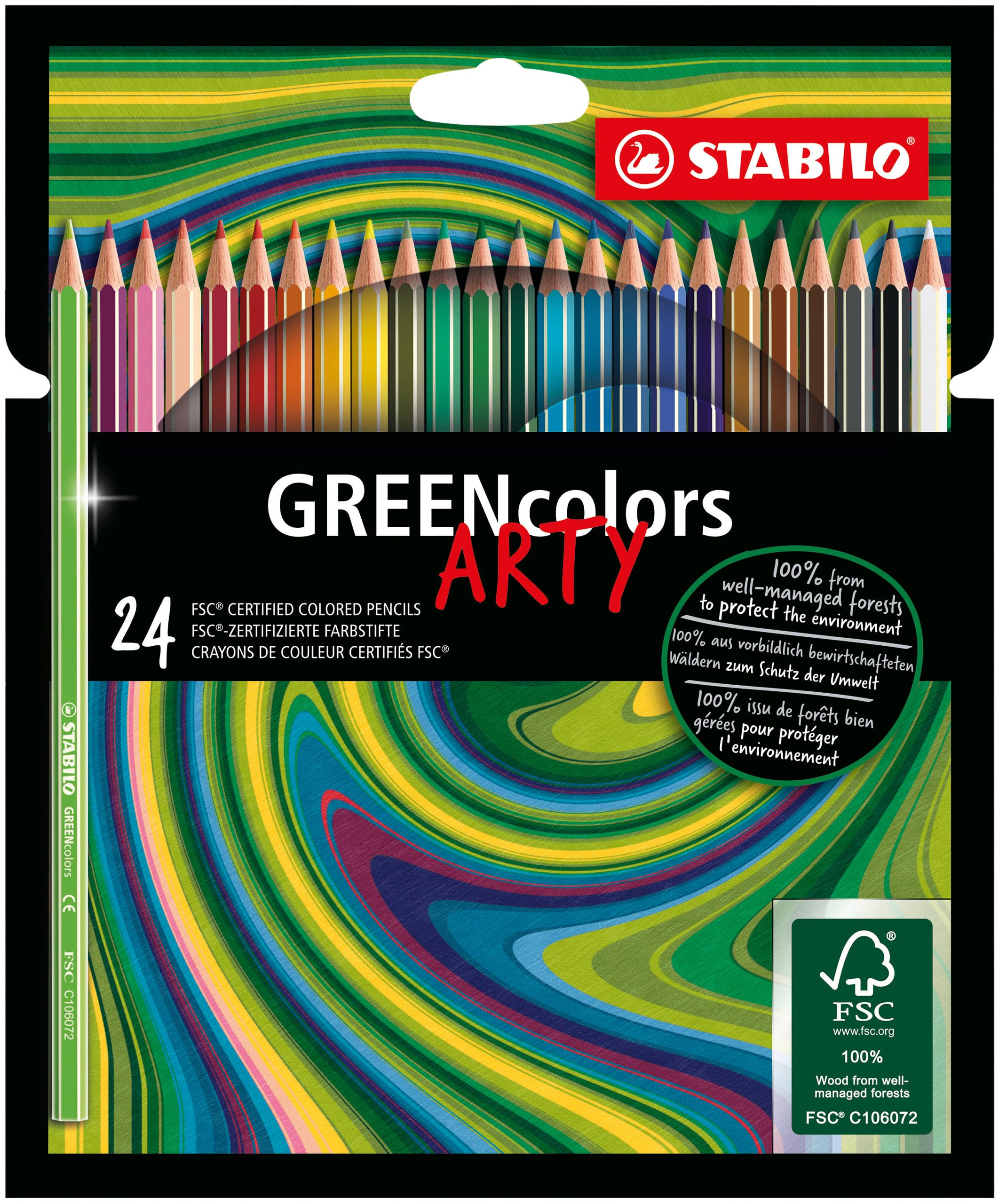 stabilo-greencolors-arty-tui-carton-de-24-crayons-de-couleur-bois-certifi-fsc-ga image 1
