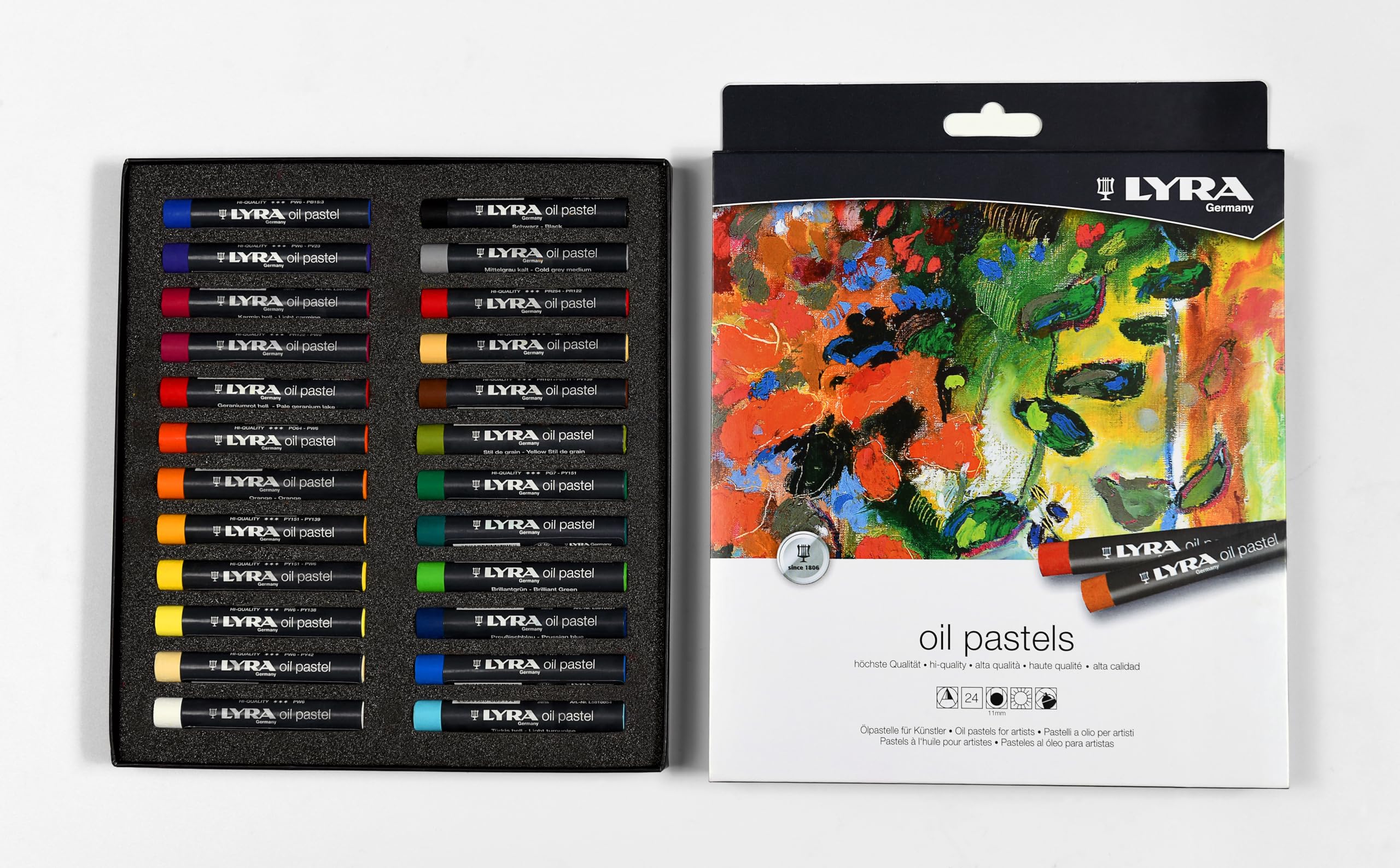 lyra-oil-pastels-tui-de-24-pastels-l-huile-assortis-diam-tre-11-mm image 2