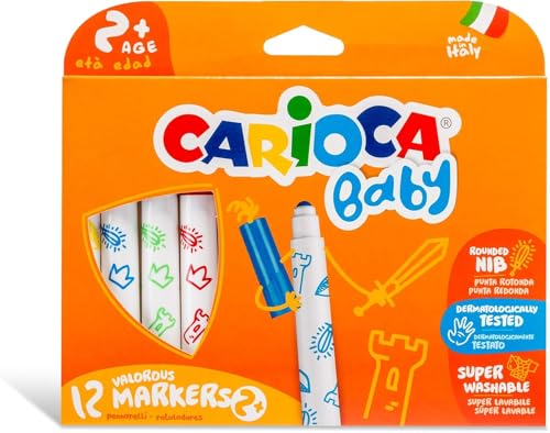 carioca-baby-2-ans-marqueurs-b-b-corps-large-pointe-bloqu-e-boite-de-12 image 5