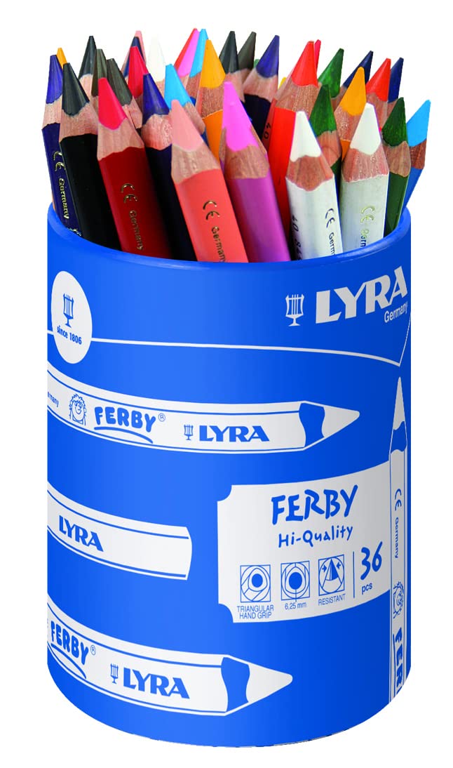 lyra-ferby-pot-de-36-crayons-de-couleur-mine-6-3-mm-corps-triangulaire-ergonomiq image 2