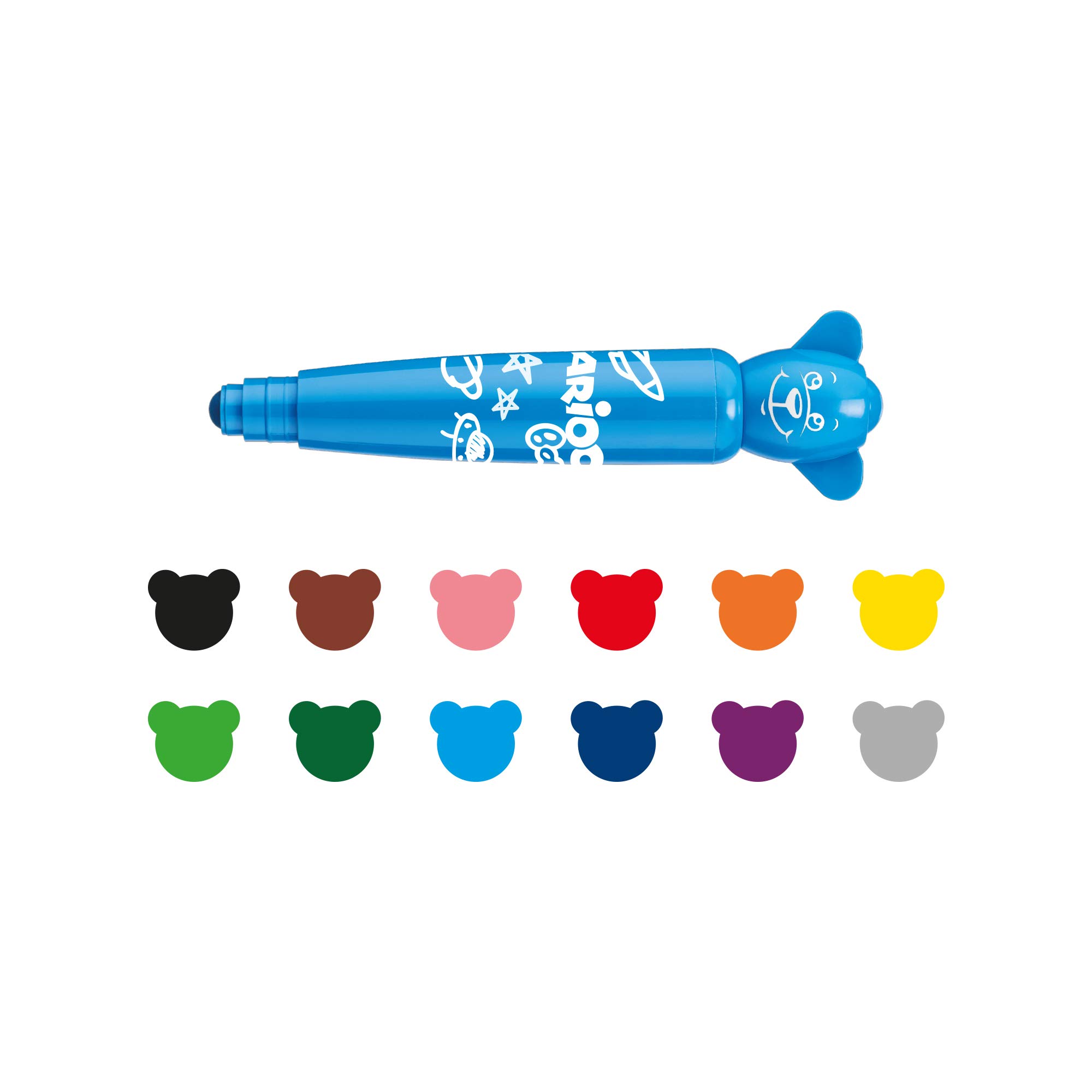 carioca-baby-teddy-markers-1-feutres-ergonomiques-lavables-antibact-riens-bo-te- image 2