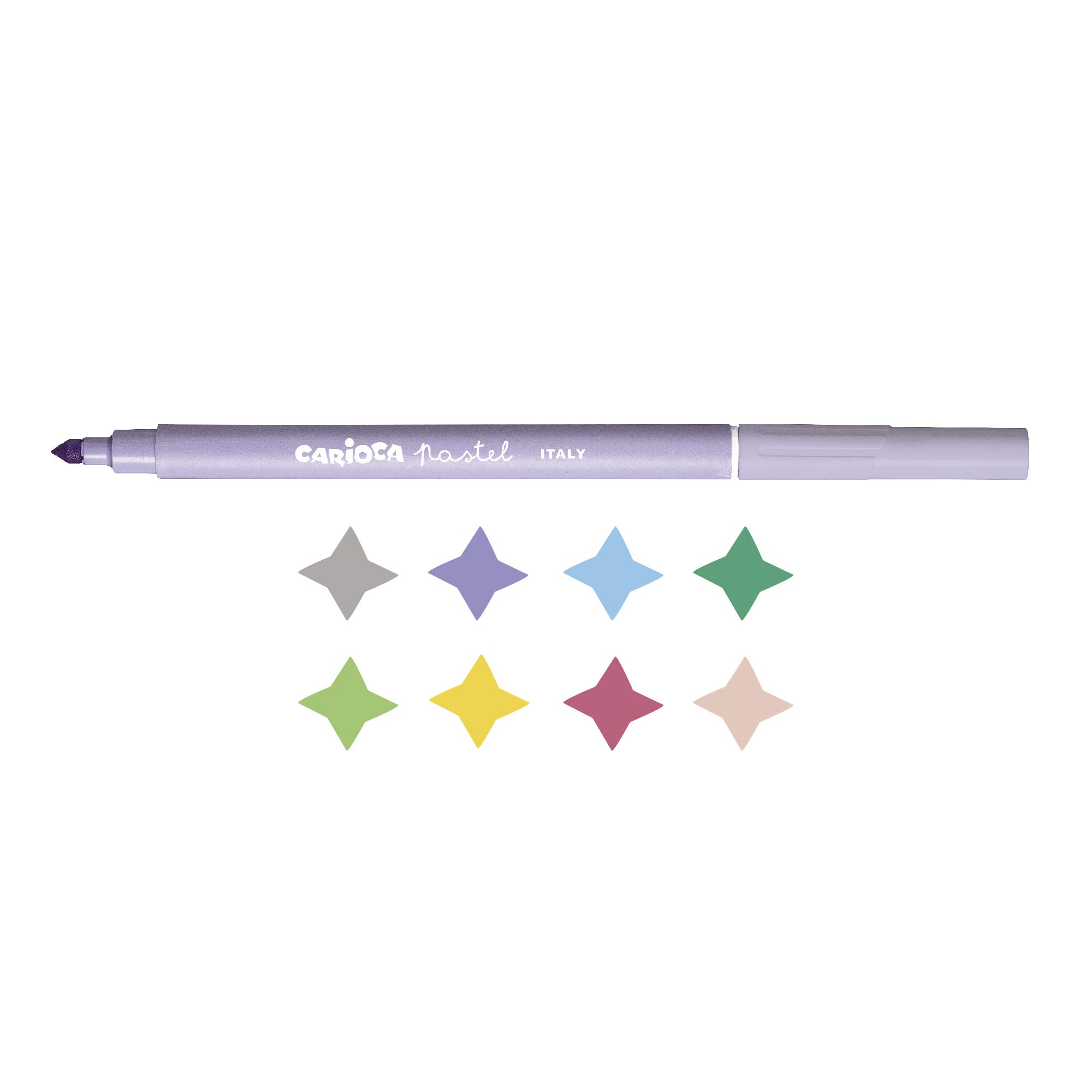 carioca-supercolor-pastel-feutres-pointe-conique-lavables-non-toxiques-bo-te-8-c image 3