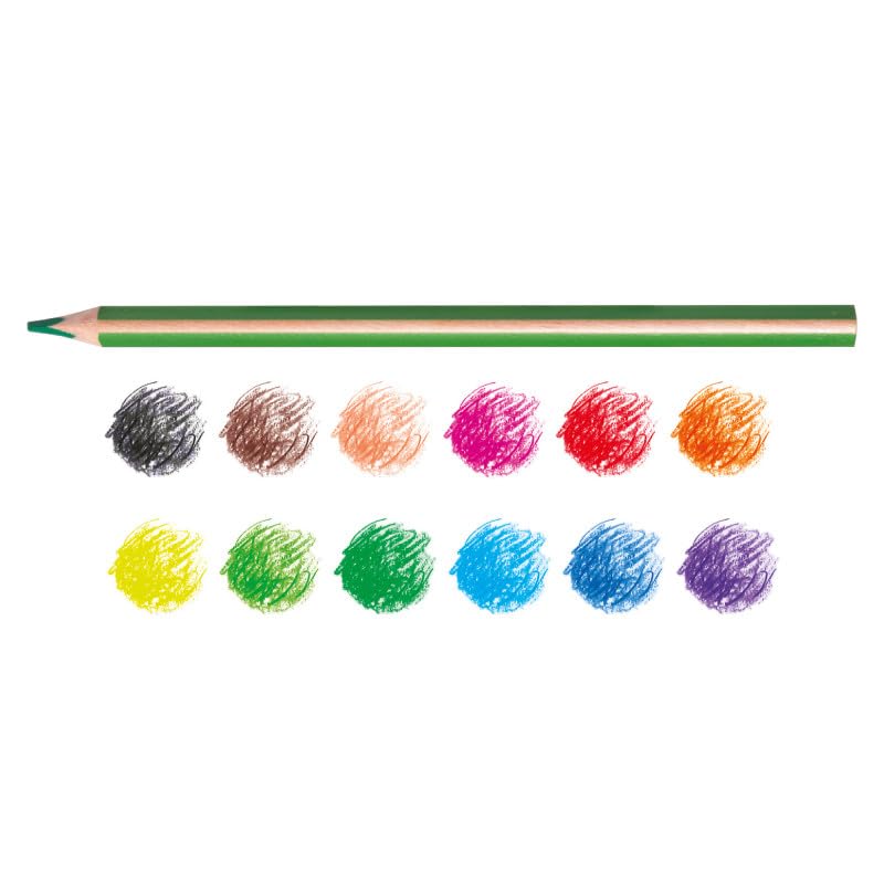 carioca-42802-trousse-3-zips-verte-20-cm-garnie-42-pi-ces image 5