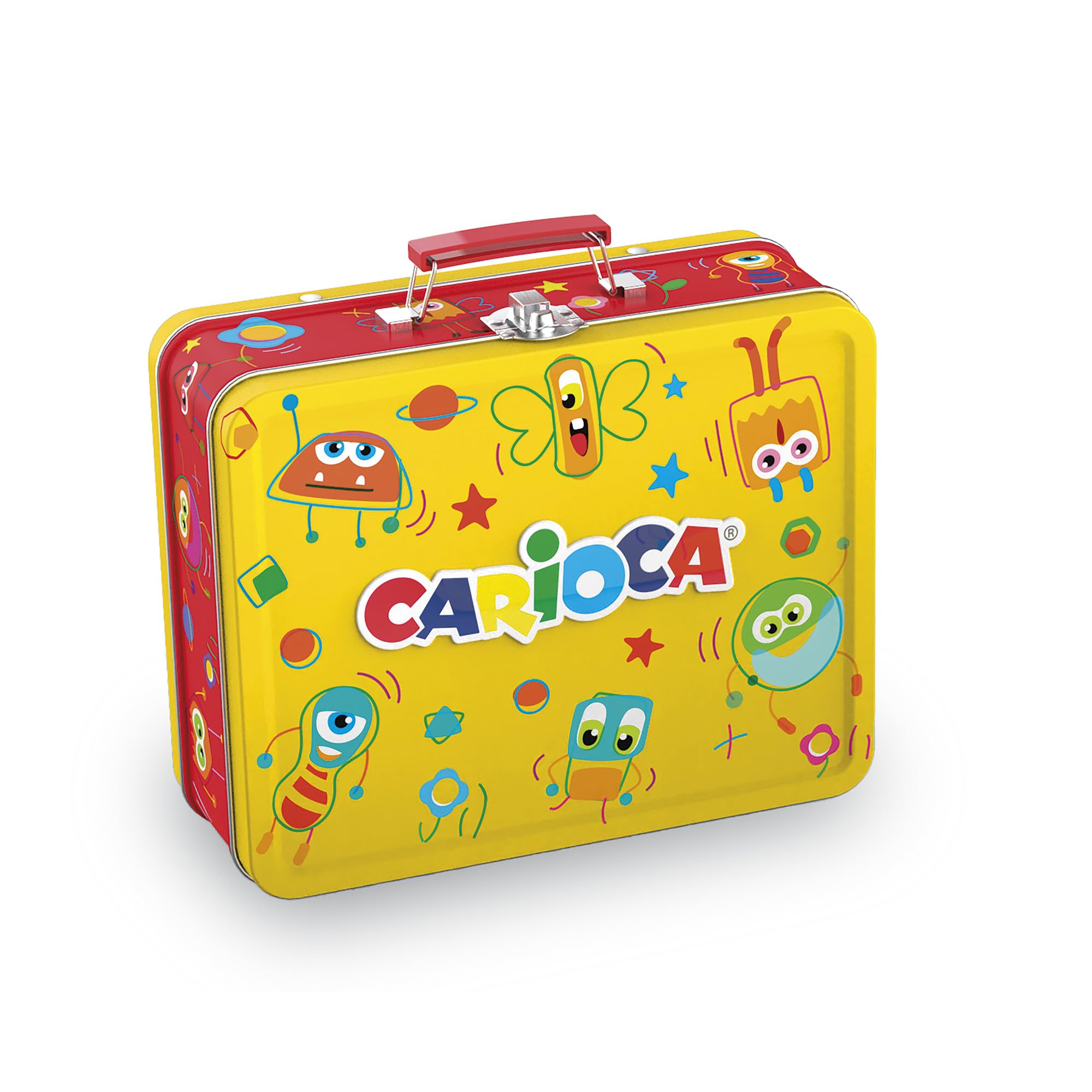 carioca-color-box-coffret-m-tal-100-feutres-pointe-fine-maxi-album-rouge image 5