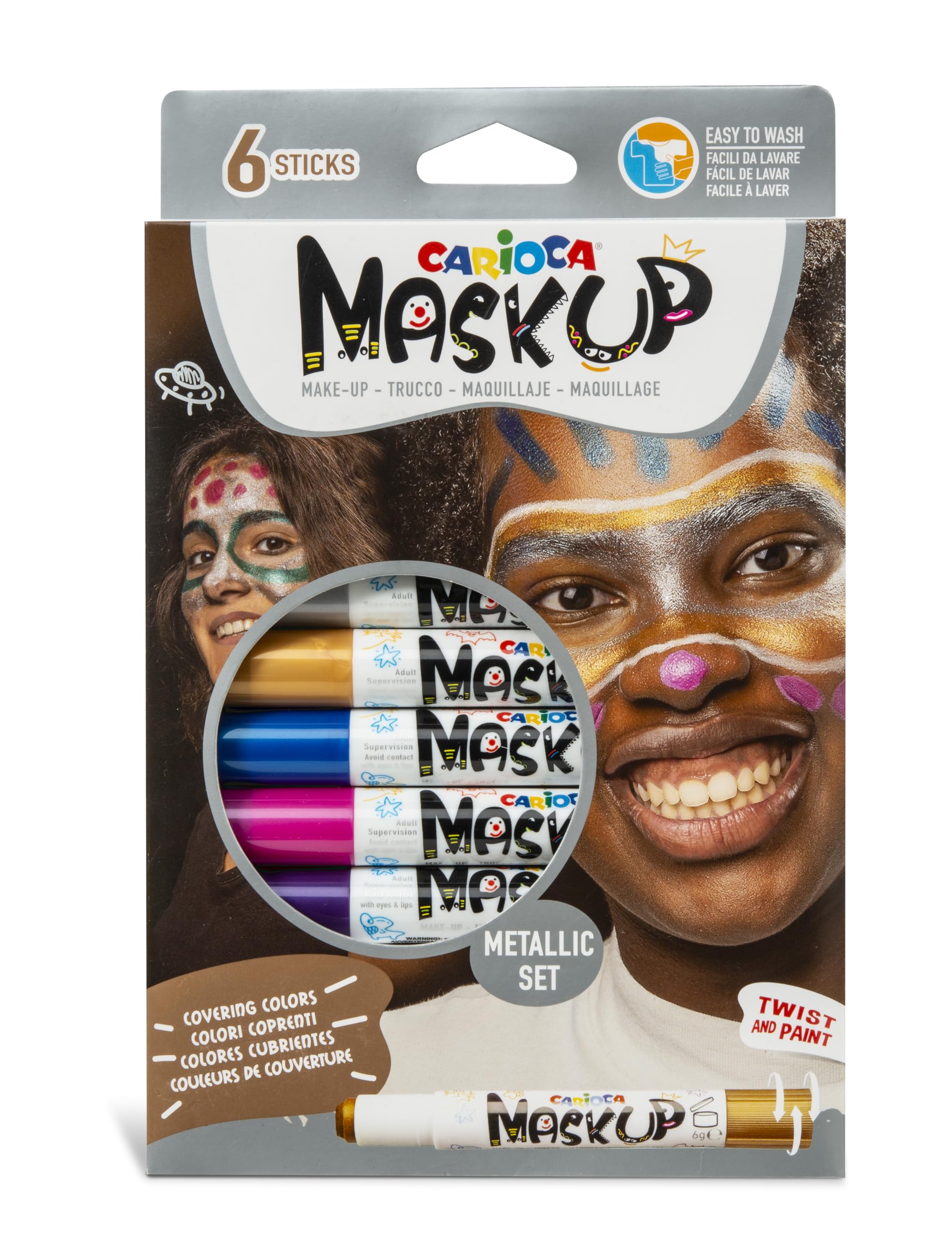 carioca-mask-up-peinture-visage-sticks-m-talliques-x6 image 1