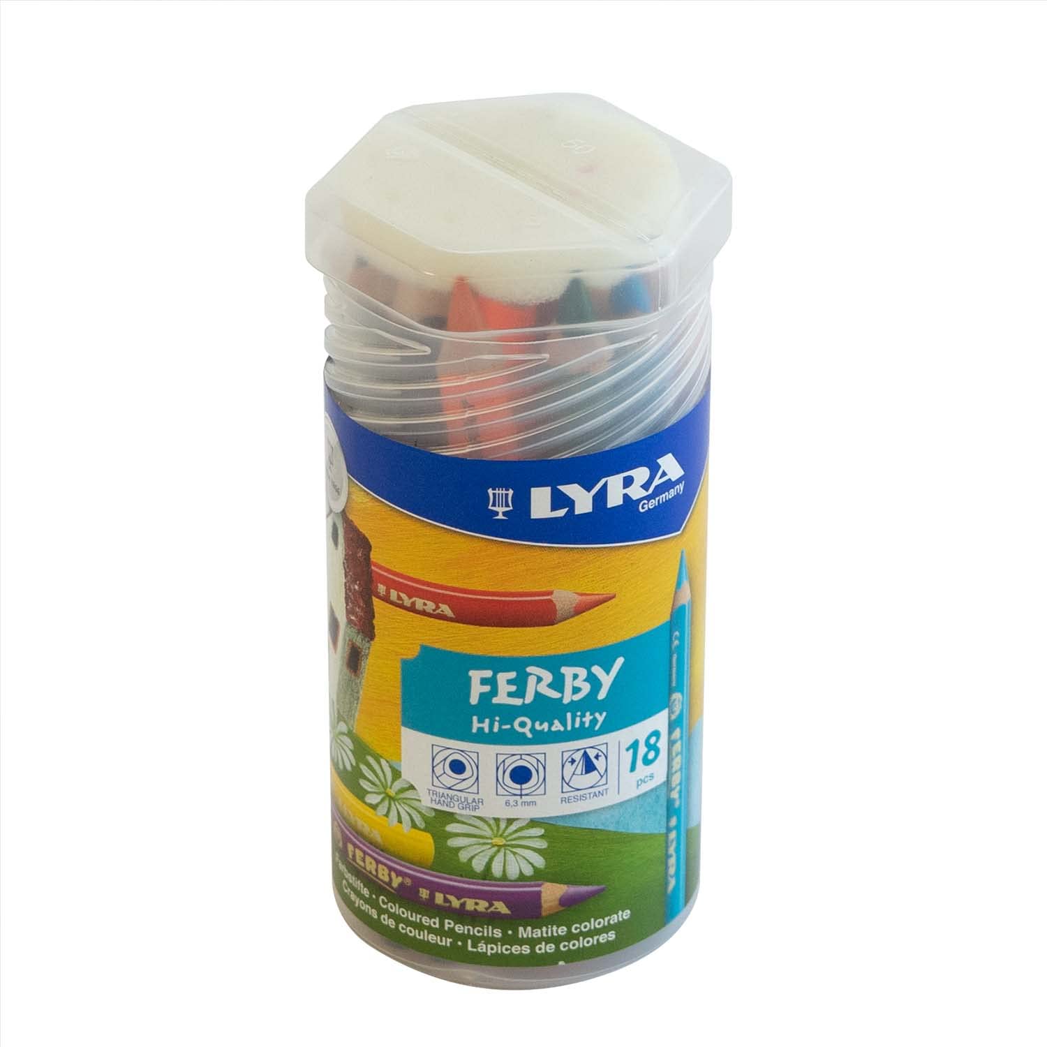 lyra-ferby-pot-de-18-crayons-de-couleur-triangulaires-ergonomiques-mine-6-3-mm image 5