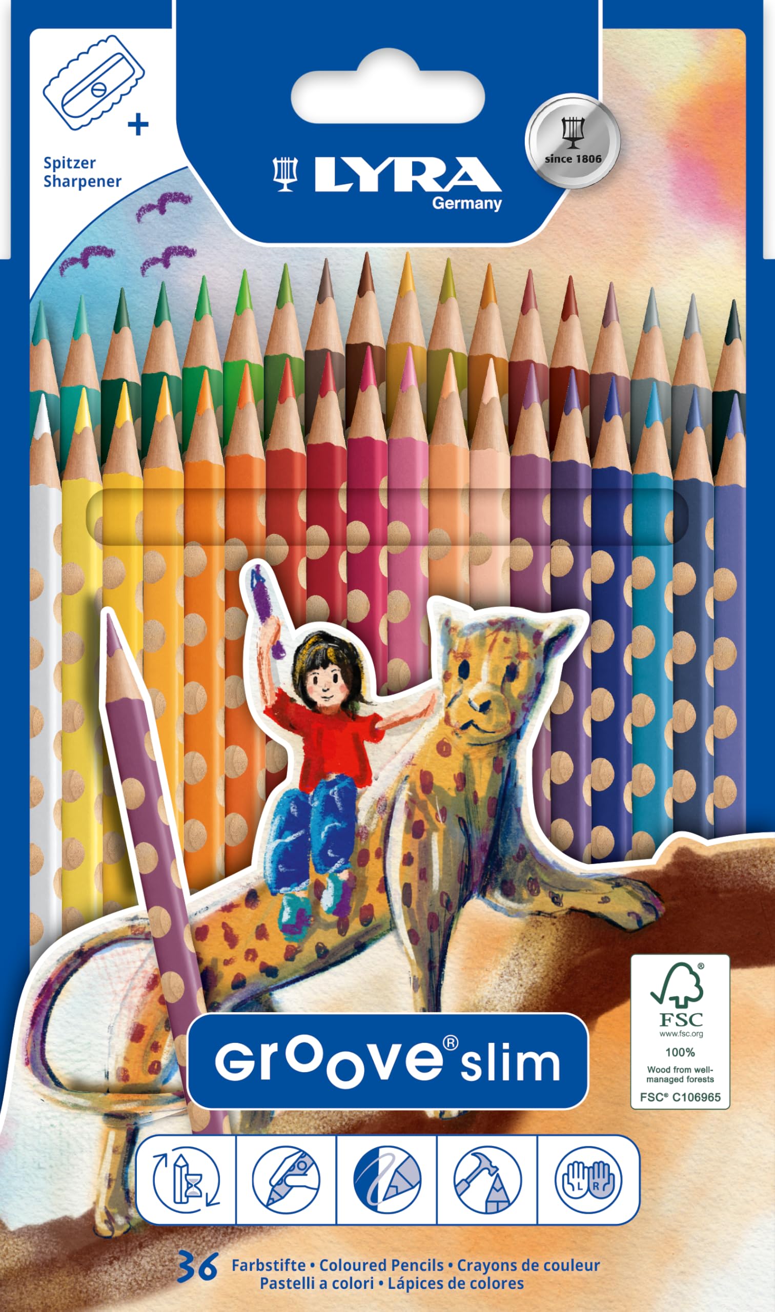 lyra-groove-slim-graphite-hb-pot-de-48-crayons-graphite-triangulaires image 6
