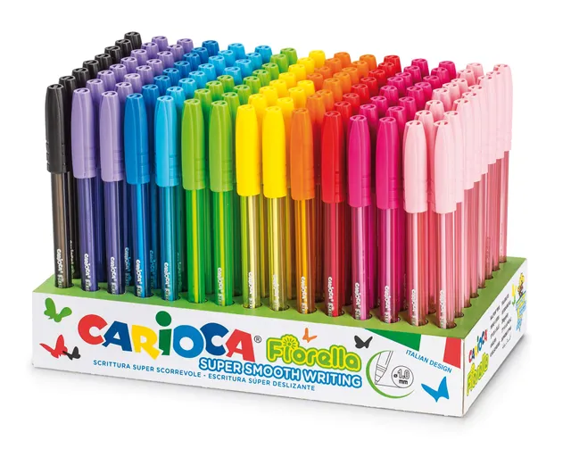 carioca-fiorella-fluo-42808-stylo-bille-lot-de-120-pi-ces image 1