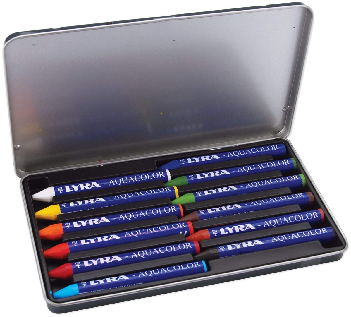 lyra-aquacolor-bo-te-m-tal-12-crayons-pastels-aquarellables image 4
