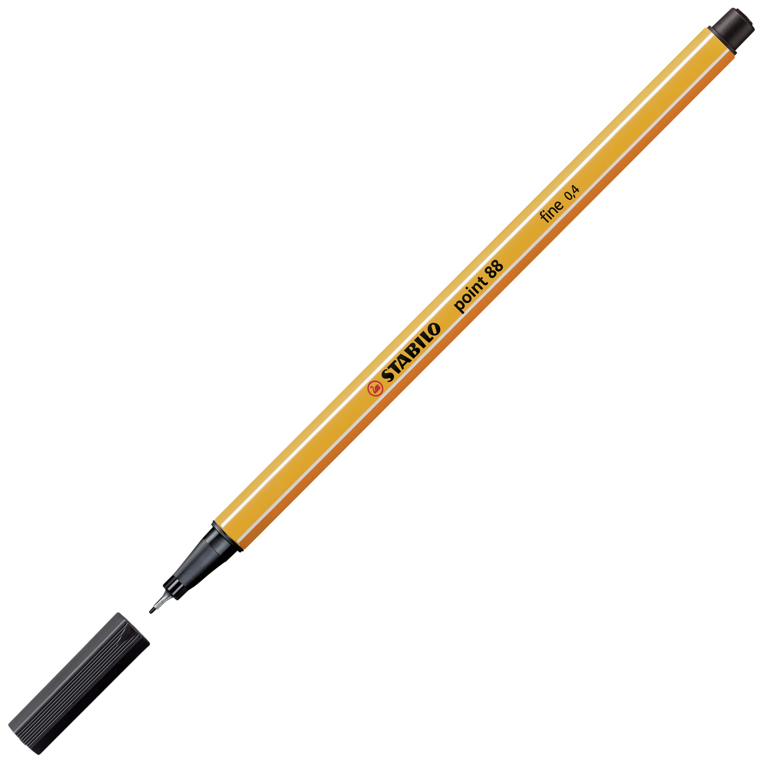 stabilo-point-88-stylo-pointe-fine-pochette-x-10-stylos-feutres-noir image 3