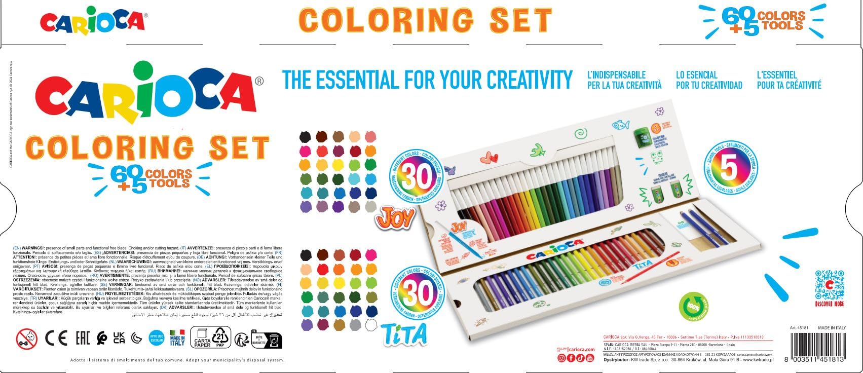 carioca-artivity-coloring-set-coffret-de-coloriage-65-pi-ces-30-stylos-joy-30-cr image 3