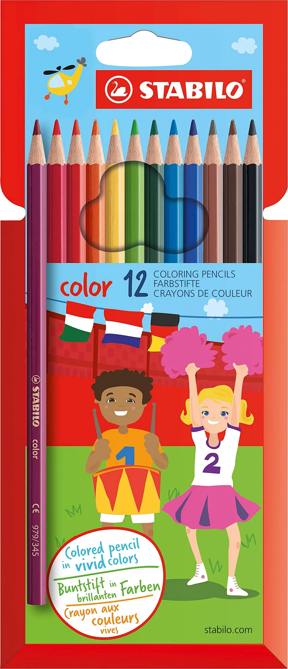 stabilo-color-crayons-de-couleur-hexagonaux-tui-carton-x-12 image 1