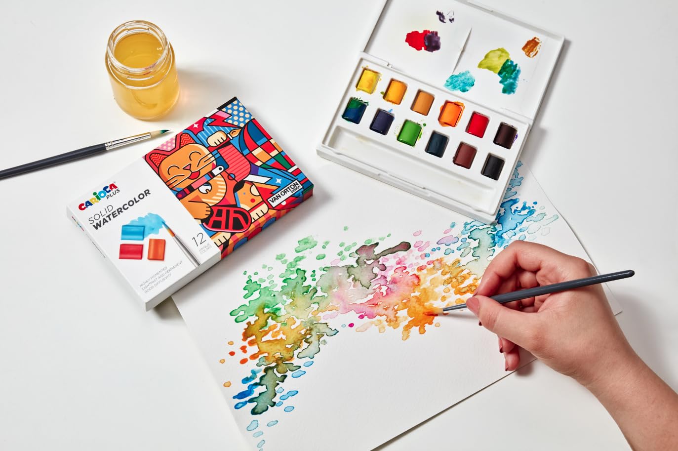 carioca-aquarelles-solides-bo-te-24-godets-avec-pinceau-inclus image 3