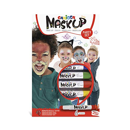 carioca-mask-up-party-box-6-sticks-de-peinture-pour-le-visage-l-eau-test-dermato image 5