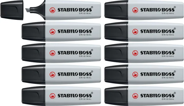 stabilo-boss-original-pastel-surligneur-pointe-biseaut-e-2-5-mm-lot-x-10 image 1