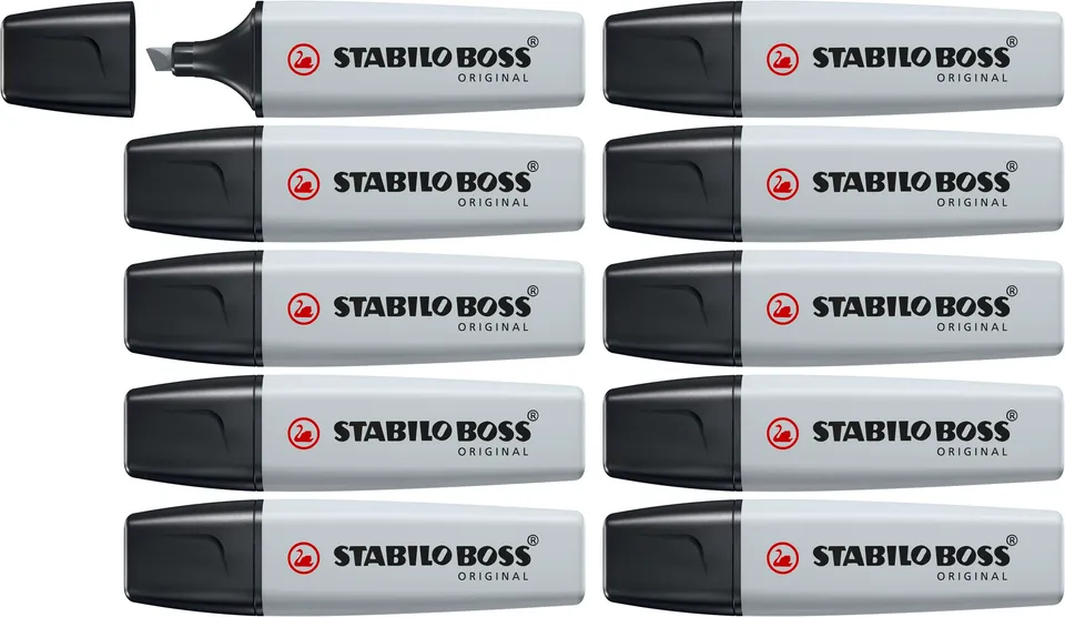 stabilo-boss-original-pastel-surligneur-pointe-biseaut-e-2-5-mm-lot-x-10 image 1