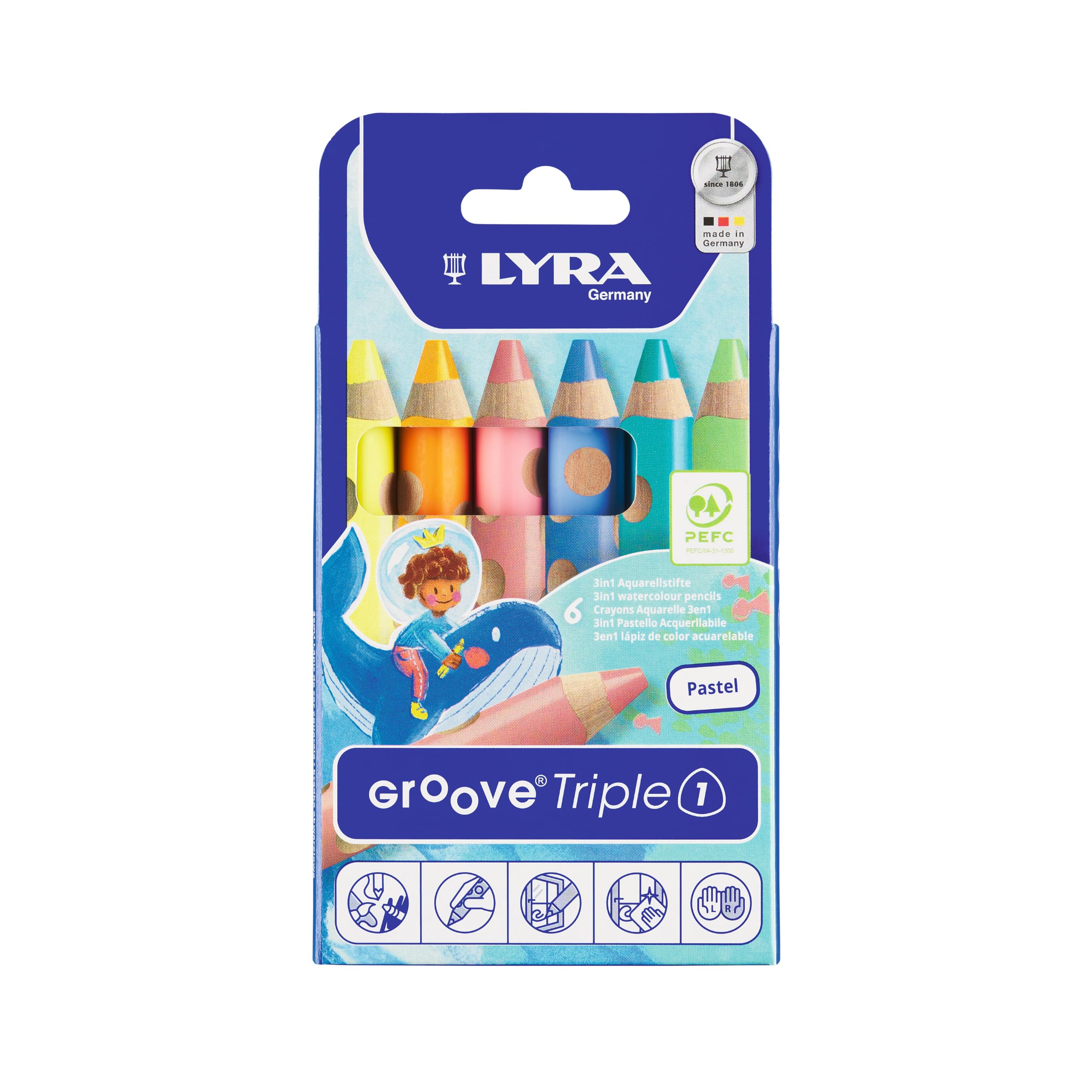 lyra-groove-triple-1-tui-12-crayons-de-couleur-3-en-1-mine-10-mm image 4