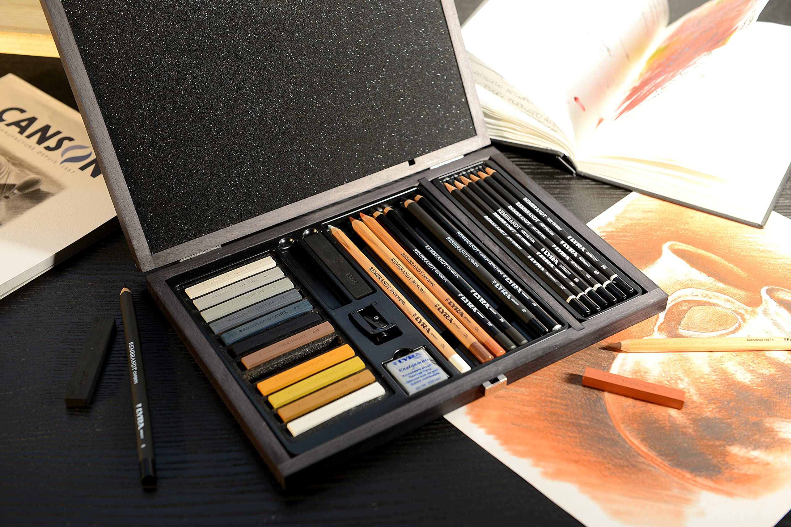 lyra-rembrandt-monochrome-coffret-bois-32-pi-ces-de-dessin image 8