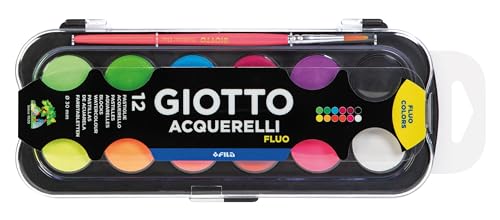 giotto-acquerelli-fluo-bo-te-12-pastilles-de-gouache-fluorescente-30-mm-pinceau image 6