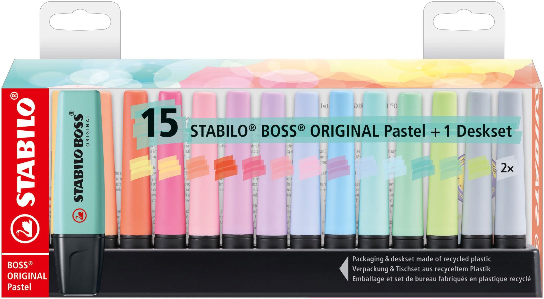 stabilo-boss-original-pastel-set-de-bureau-de-15-surligneurs-pastel image 2