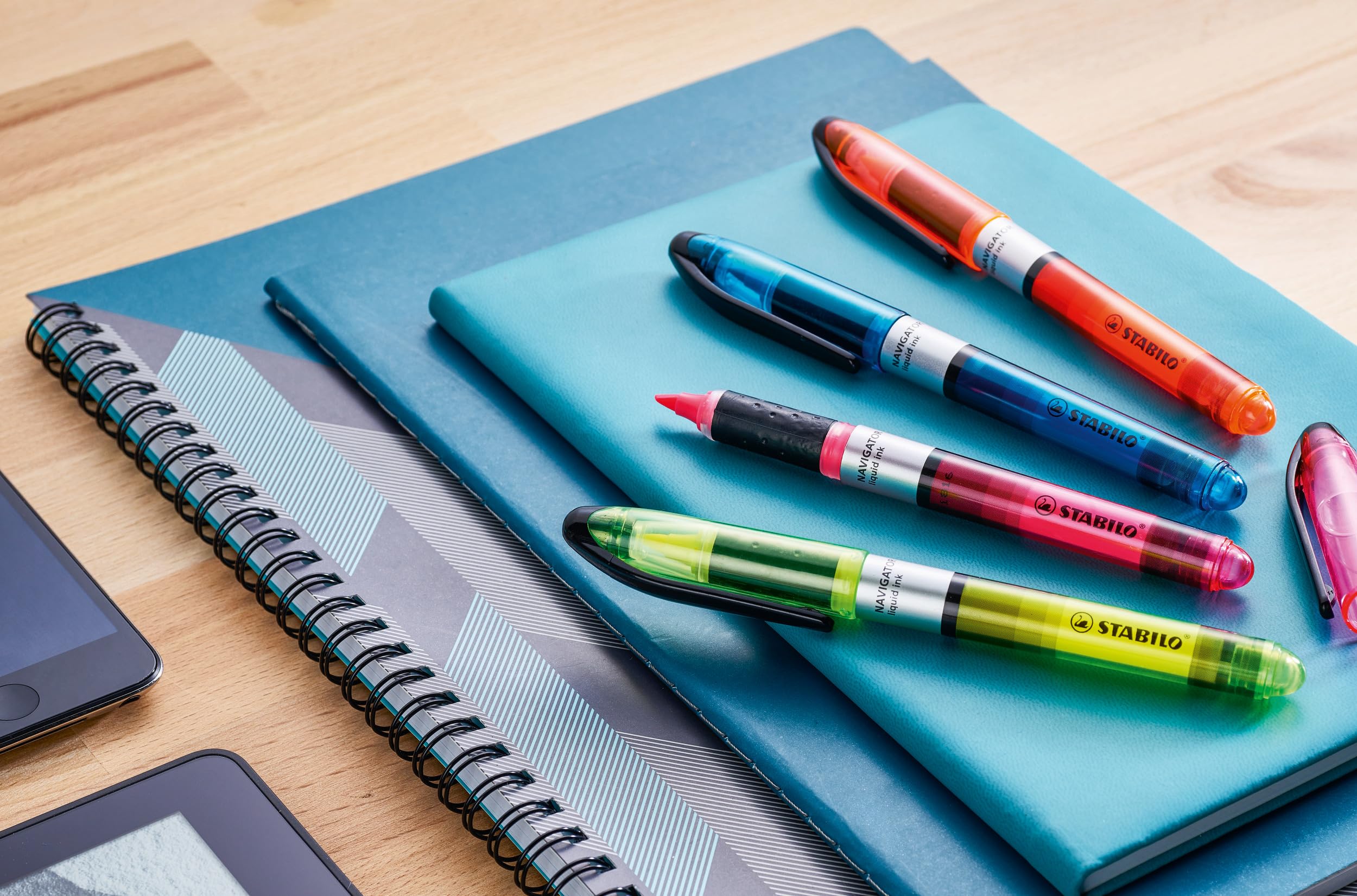 stabilo-navigator-surligneur-encre-liquide-pochette-x-4-couleurs-fluo-assorties image 3