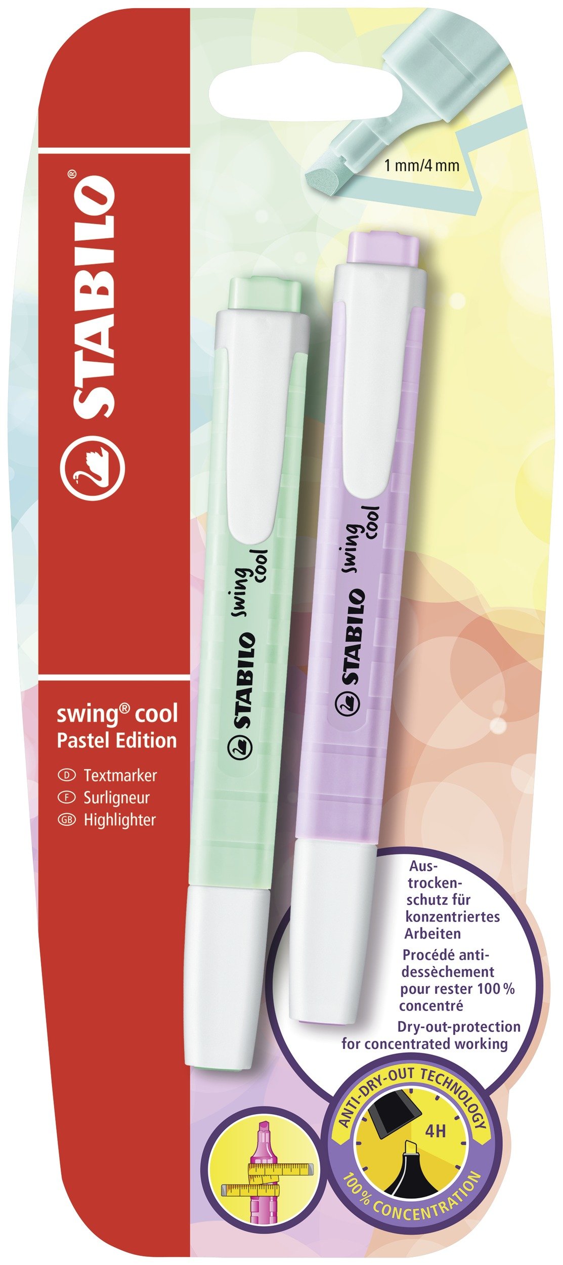 stabilo-swing-cool-pastel-surligneurs-blister-x2-menthe-lilas image 1