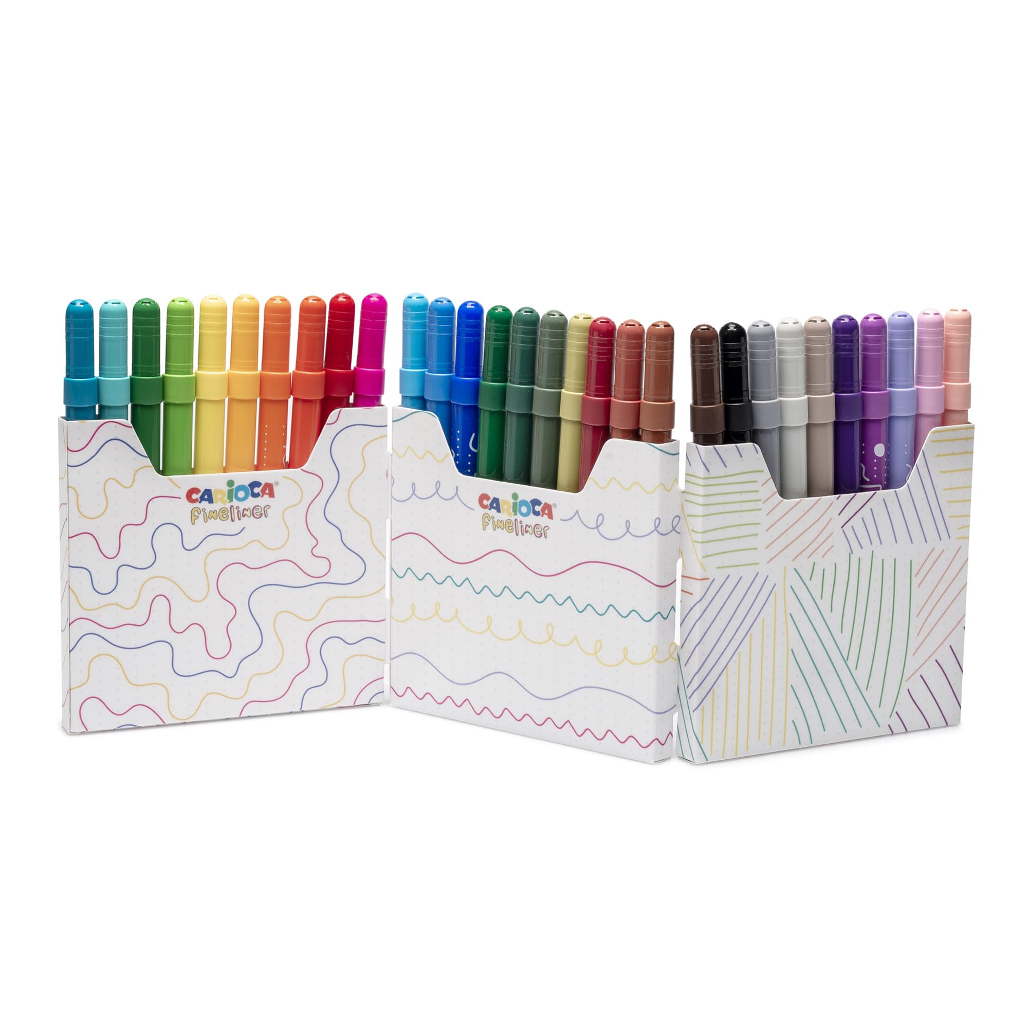 carioca-fineliner-bo-te-de-30-fineliners-couleurs-assorties-pointe-pr-cise-0-5-m image 2