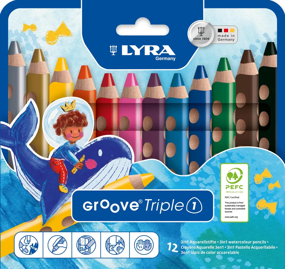 lyra-groove-triple-1-tui-12-crayons-de-couleur-3-en-1-mine-10-mm image 1