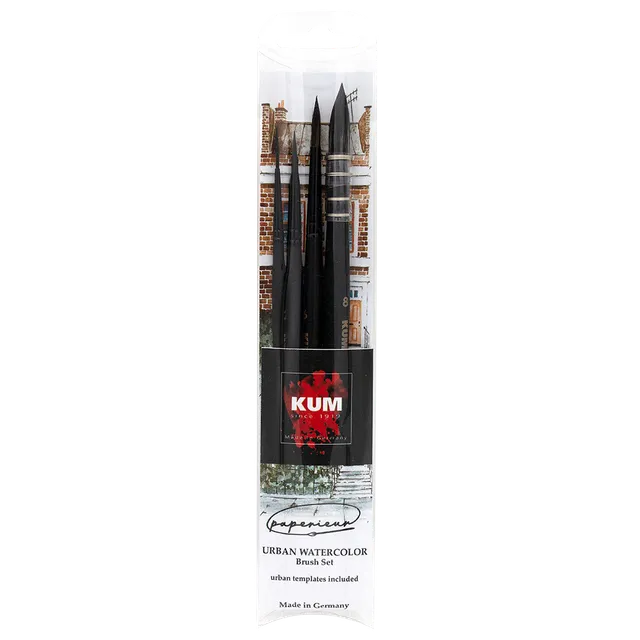 kum-x-paperieur-urban-watercolor-set-de-pinceaux-aquarelle image 1