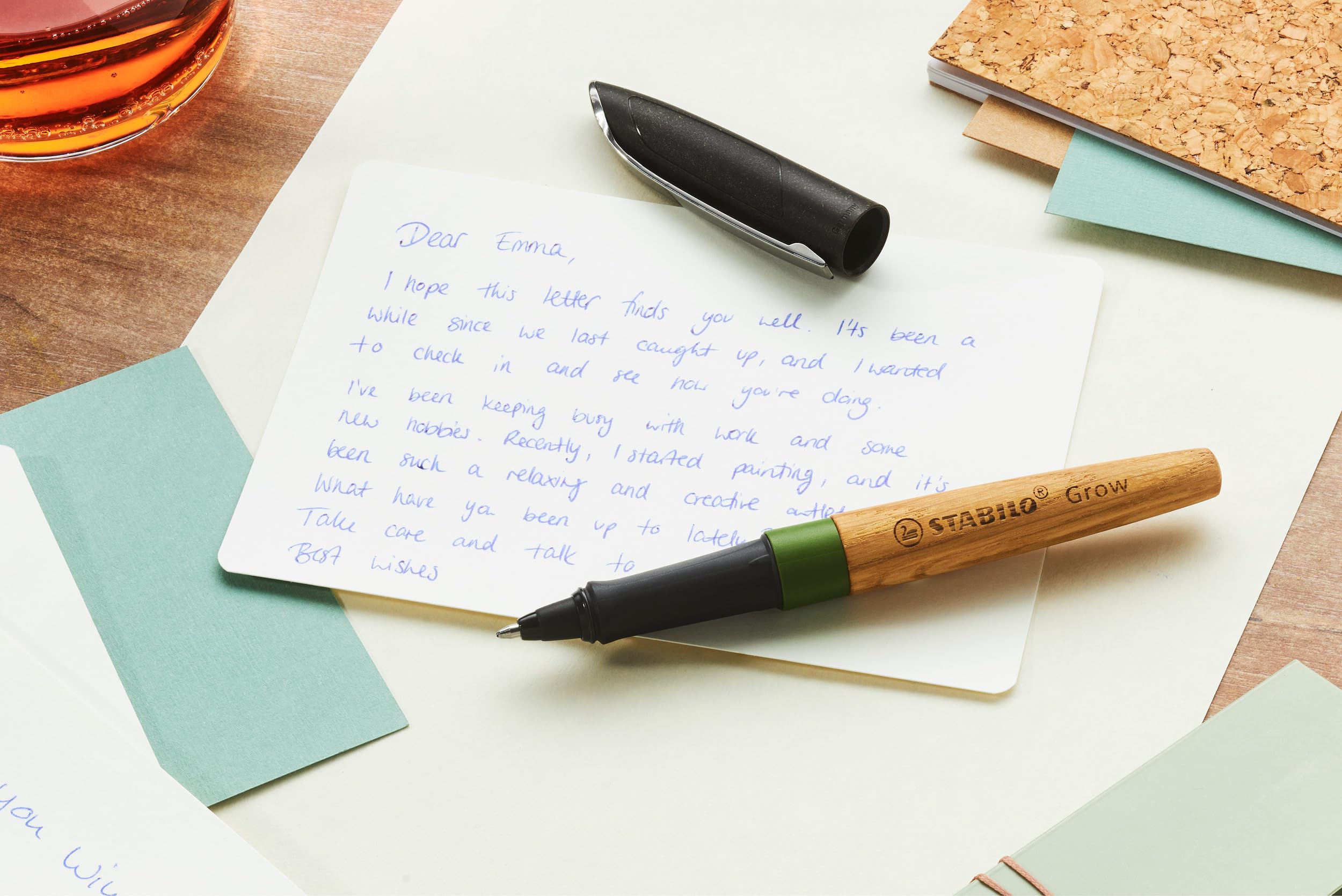 stabilo-grow-bille-stylo-bille-rechargeable-bois-de-ch-ne-certifi-fsc-vert-mouss image 4