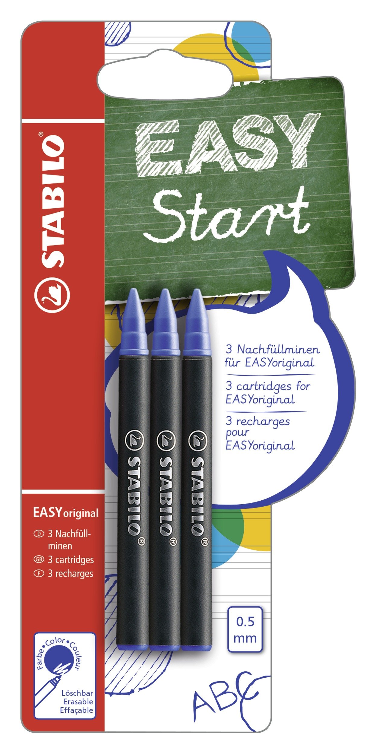 stabilo-easyoriginal-blister-3-recharges-roller-ergonomique-encre-bleue-effa-abl image 1