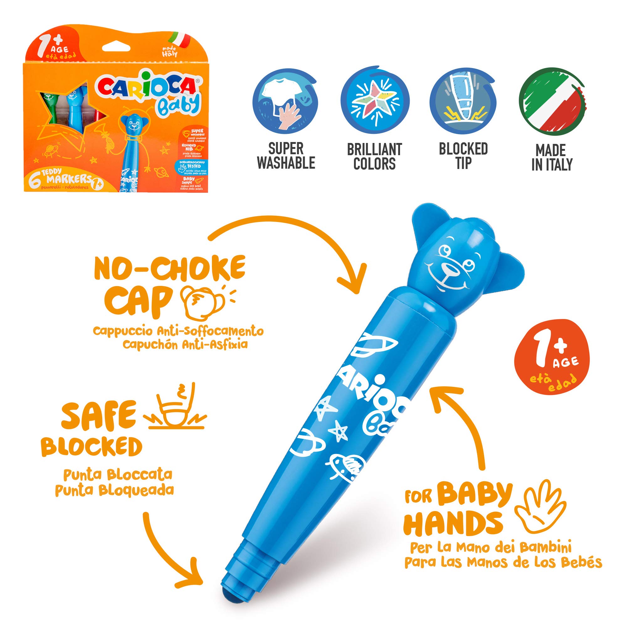 carioca-baby-1-teddy-coffret-cr-atif-22-pi-ces-6-feutres-maxi-10-crayons-3-en-1- image 3