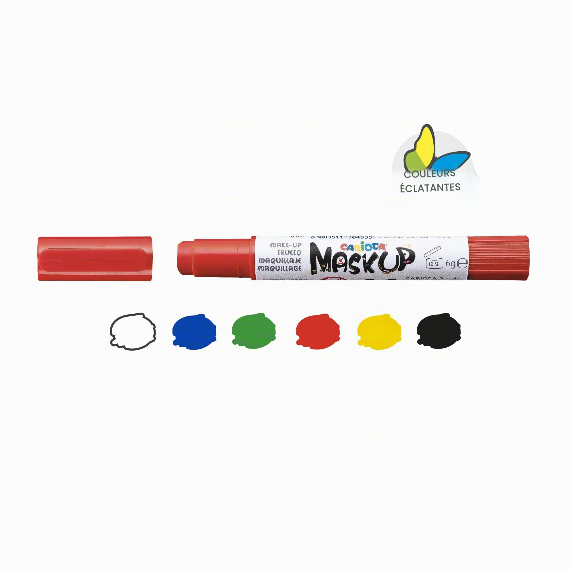 carioca-mask-up-party-box-6-sticks-de-peinture-pour-le-visage-l-eau-test-dermato image 2