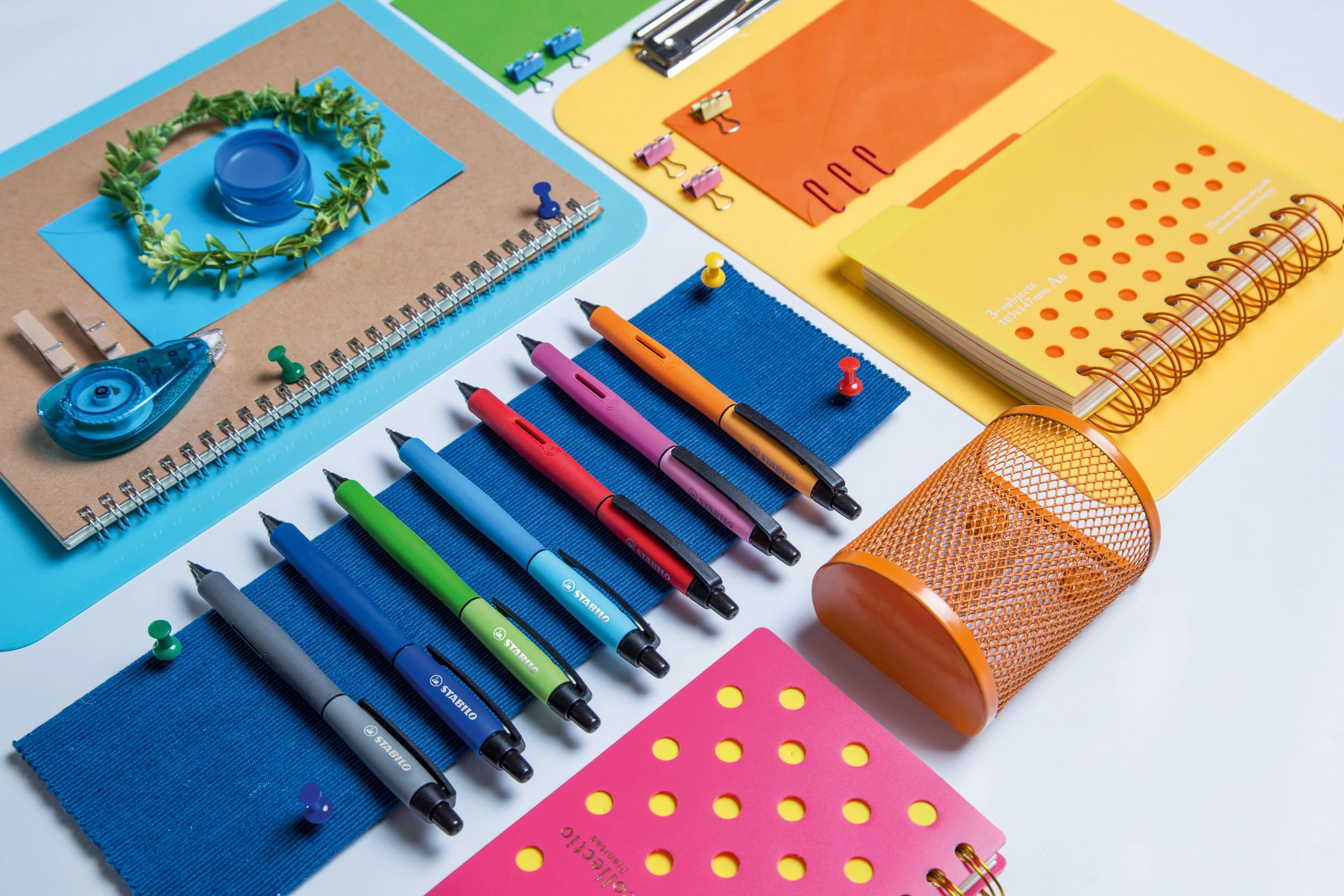 stabilo-palette-lot-de-10-stylos-roller-r-tractables-noirs-rechargeables image 3