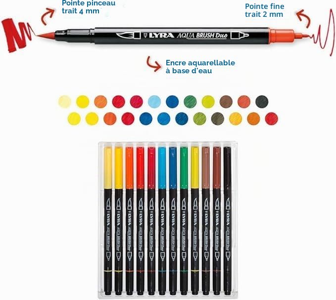 lyra-aqua-brush-duo-tui-12-feutres-double-pointe-pinceau image 8