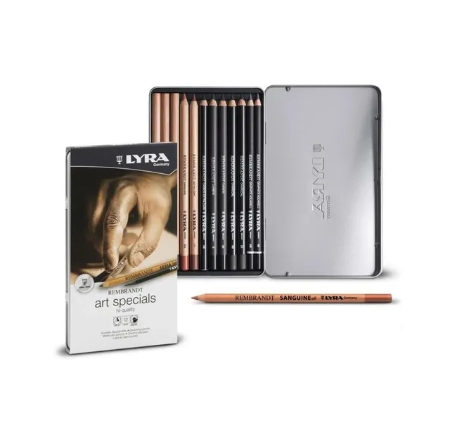 lyra-rembrandt-art-special-crayons-dessin-techniques-bo-te-m-tal-x-12 image 1