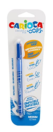 carioca-oops-stylo-effa-able-rechargeable-noir-bleu-capuchon-double-gomme-et-poi image 4
