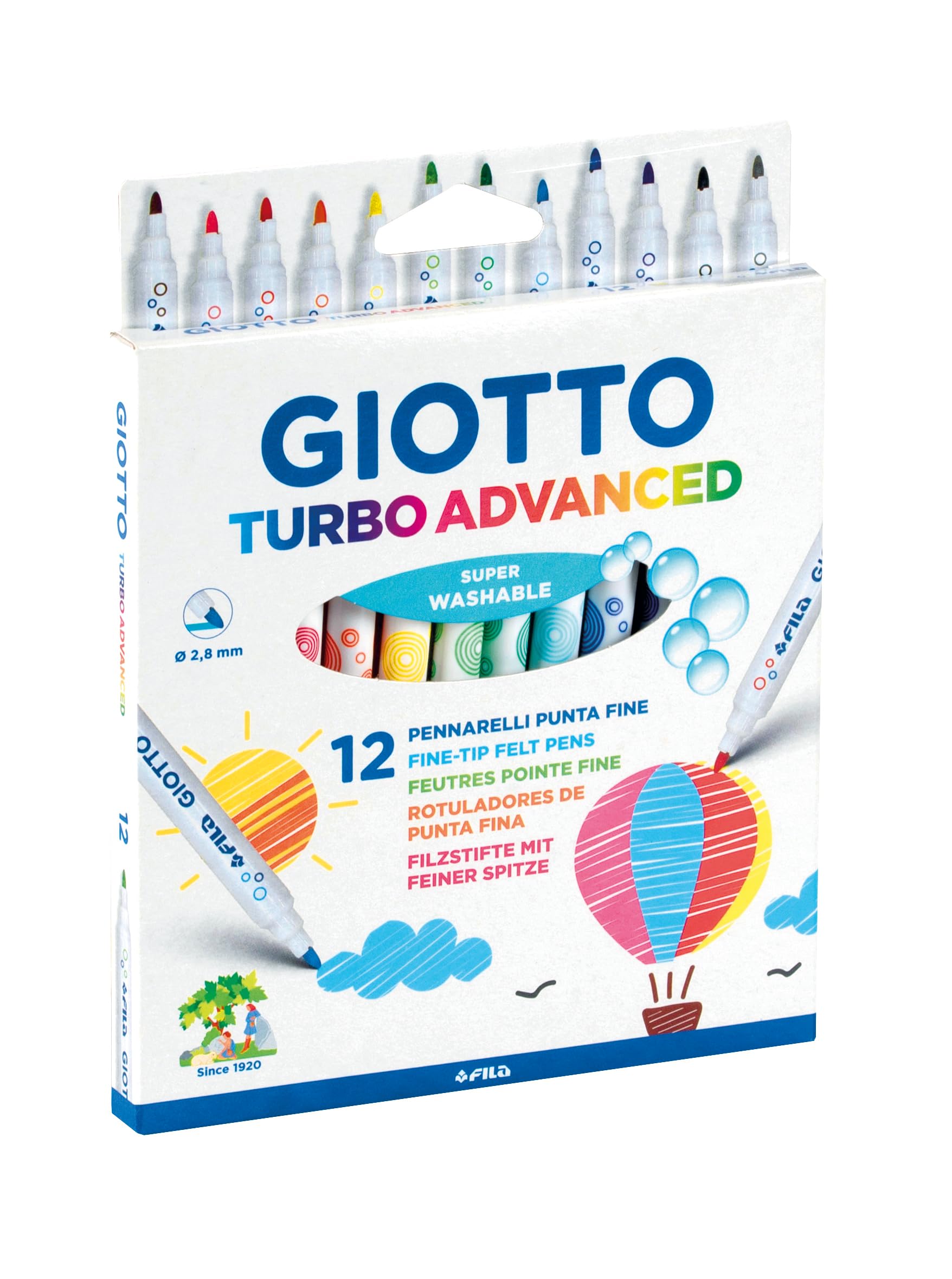 giotto-turbo-advanced-feutres-tui-18-couleurs-pointe-moyenne-2-8-mm image 2