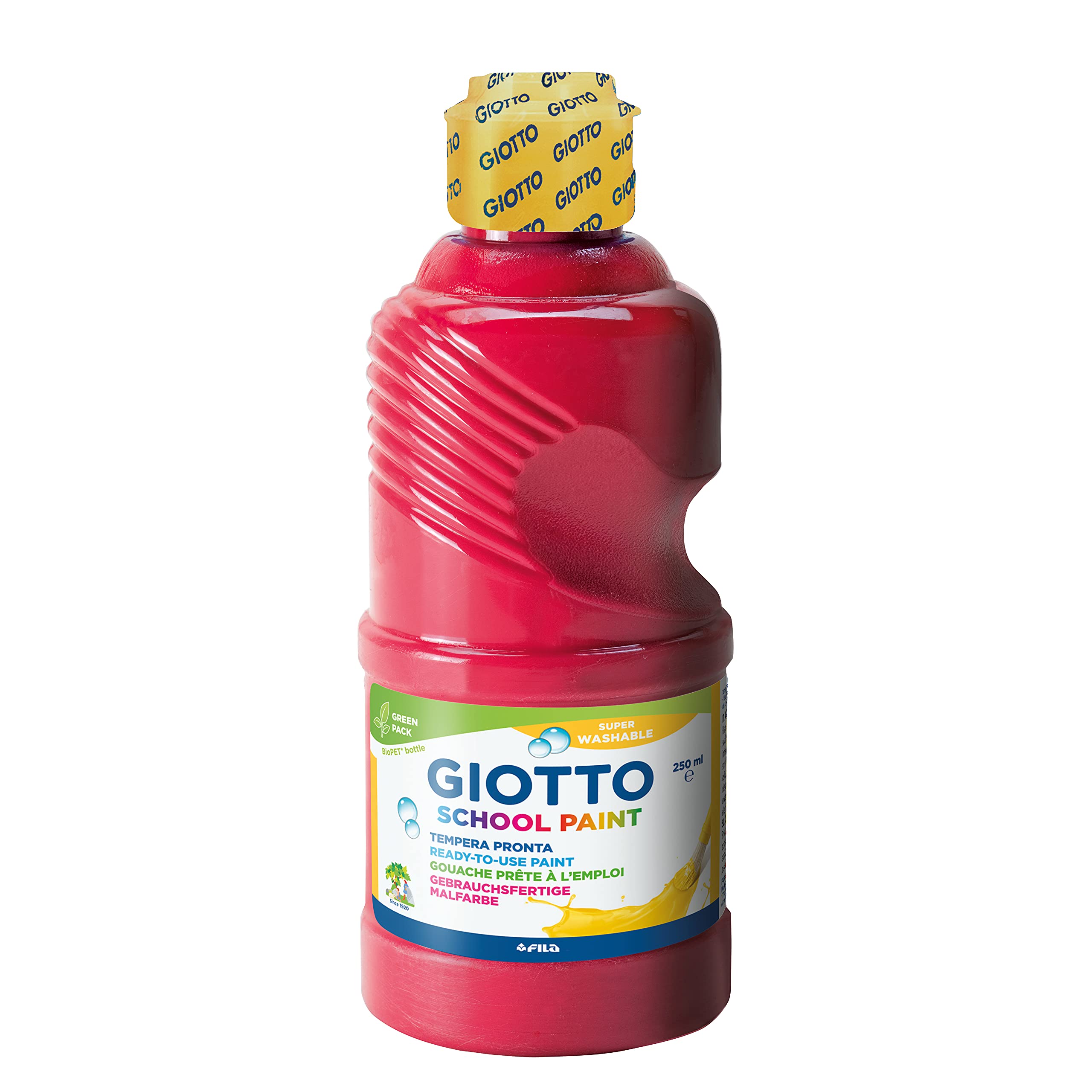 giotto-school-paint-gouache-lot-de-3-x-250-ml-jaune-rouge-bleu image 2