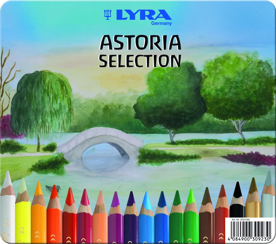 lyra-super-ferby-astoria-selection-crayon-de-couleur-triangulaire-bo-te-m-tal-18 image 1
