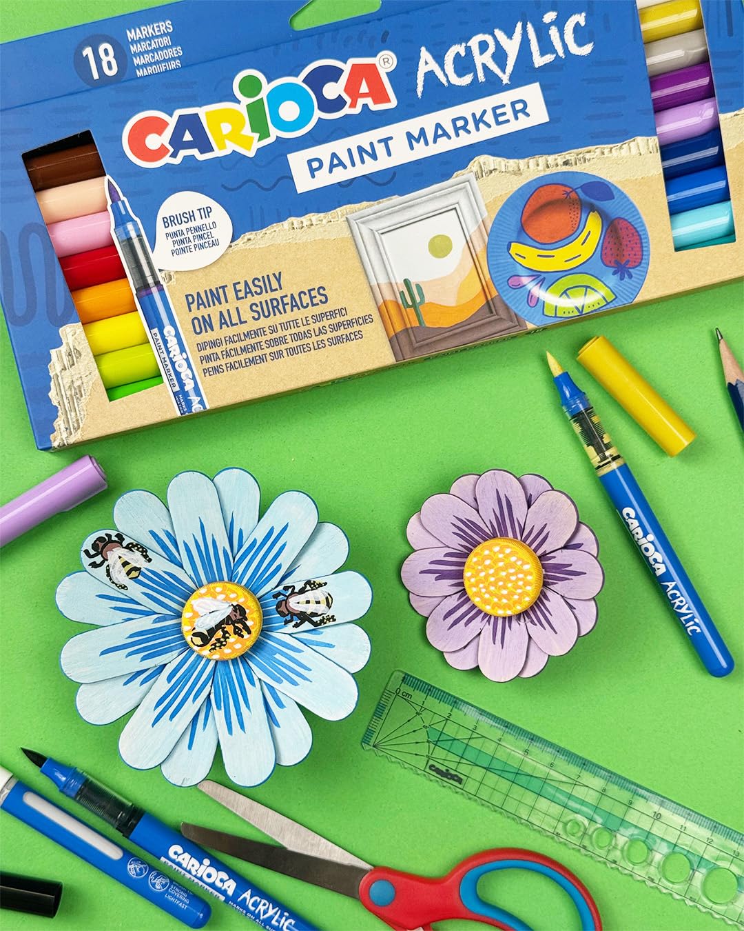 carioca-acrylic-paint-marker-display-de-36-marqueurs-acryliques-pointe-pinceau-4 image 2