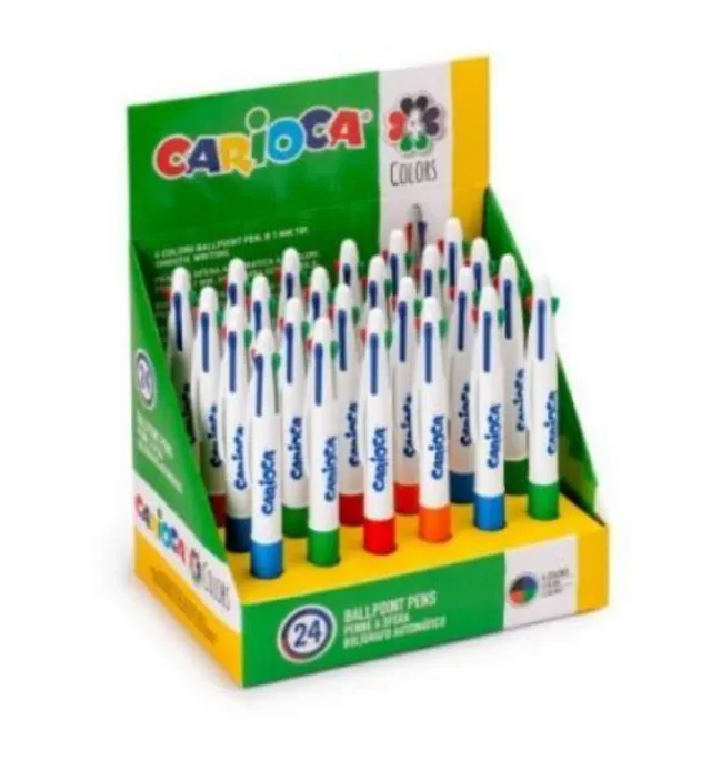 carioca-40146-stylo-4-couleurs-boite-24-pieces image 1